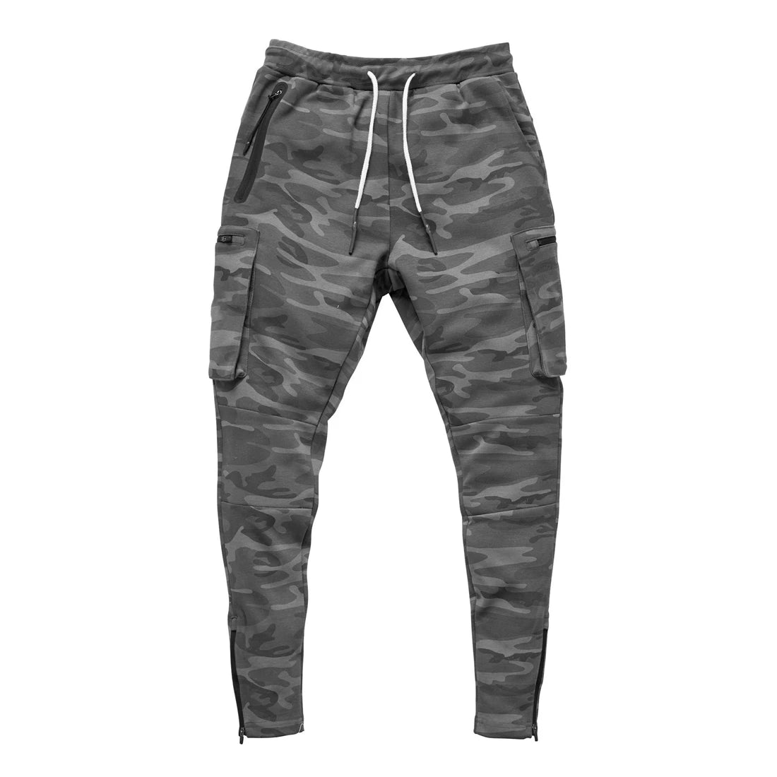 Mens Fitness Leggings Running Jogging Green Pants Joggers Streetwear Multi-pocket Trousers Sport Training Bottoms Sweatpants