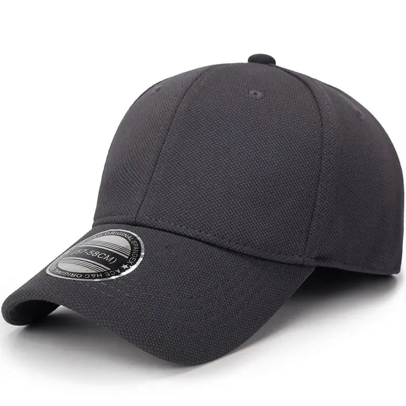 COKK Baseball Cap Men Snapback Hats Fitted Closed Full Cap Women Gorras Bone Male Trucker Hat Casquette Outdoor Black