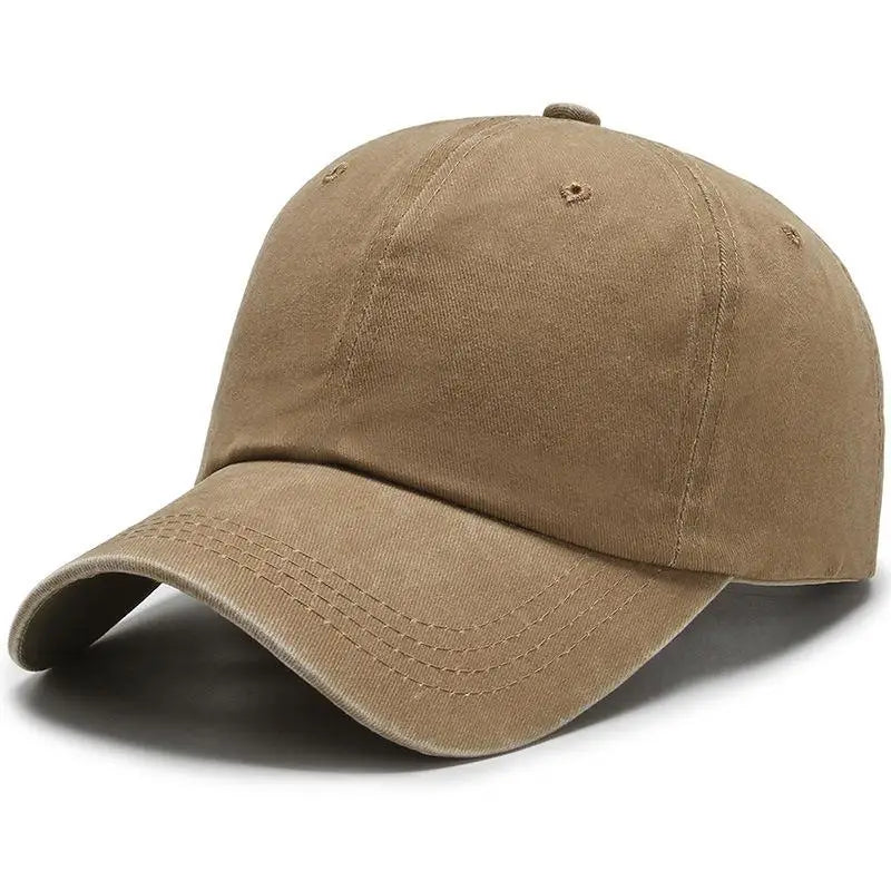 COKK Washed Cotton Adjustable Solid Color Baseball Cap Women Men Unisex Couple Cap Fashion Dad Hat Snapback Cap High Quality
