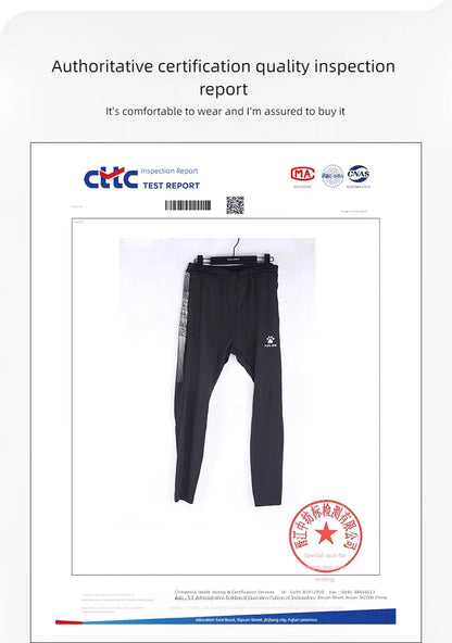 KELME football training pants men fall and winter running workout exercise pants breathable fleece lined skinny pants
