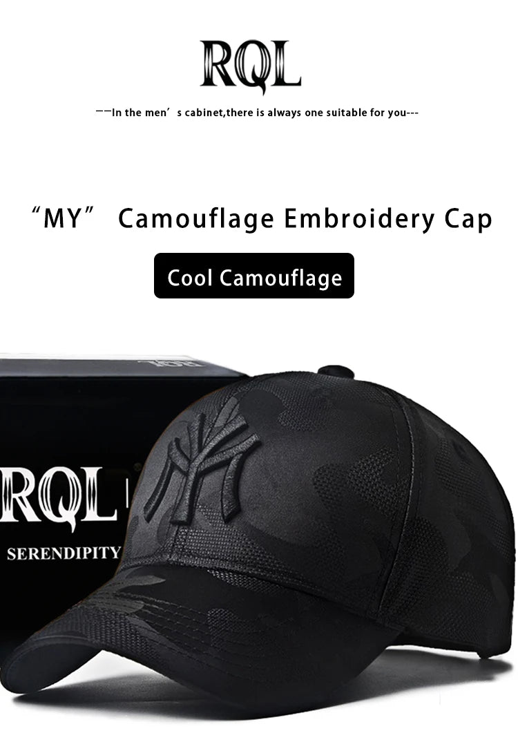 Low Profile Camouflage Embroidered Hip Hop Sun Hat