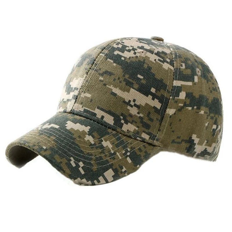 Men Women Summer Cotton Camouflage Printed Baseball Caps Sunhat Outdoor Unisex  Sports Adjustable Snapback Anti-UV Hat Visors