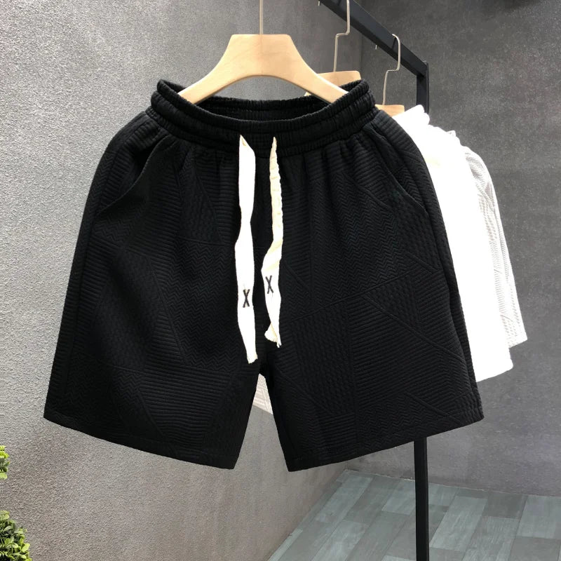Gmiixder Minimalist Dark Patterned Shorts Men's Clothing Popular Summer Half Sweatpants 2023 New Trend for Men's Casual Shorts