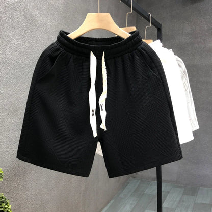 Gmiixder Minimalist Dark Patterned Shorts Men's Clothing Popular Summer Half Sweatpants 2023 New Trend for Men's Casual Shorts