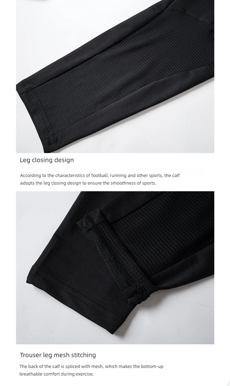KELME football training pants men fall and winter running workout exercise pants breathable fleece lined skinny pants