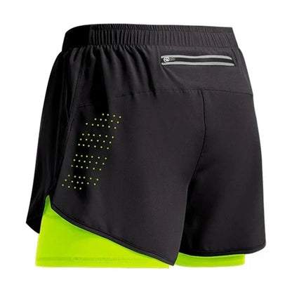 Men's Fitness Training Shorts Summer 2 In 1 Quick Dry