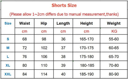 Men's Fitness Training Shorts Summer 2 In 1 Quick Dry