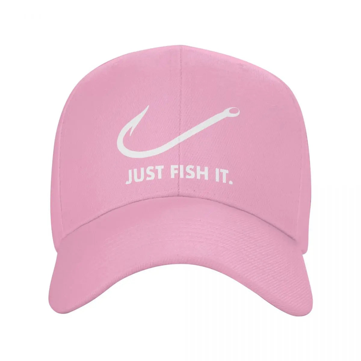 Classic Just Fish It Baseball Cap Breathable Fisherman Hat
