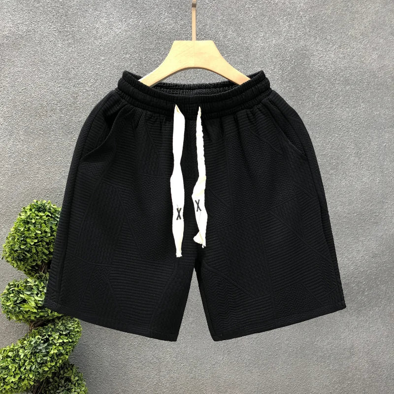 Gmiixder Minimalist Dark Patterned Shorts Men's Clothing Popular Summer Half Sweatpants 2023 New Trend for Men's Casual Shorts