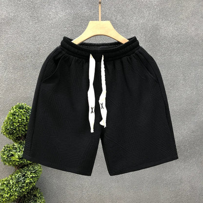Gmiixder Minimalist Dark Patterned Shorts Men's Clothing Popular Summer Half Sweatpants 2023 New Trend for Men's Casual Shorts