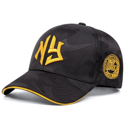 Fashion NY Three-dimensional Embroidery Baseball Hat Men Women Summer Sunscreen Cap Adjustable Bone Hat Snapback Hat ﻿