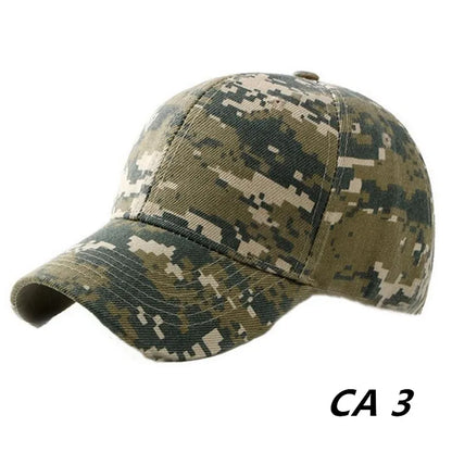 Men Women Summer Cotton Camouflage Printed Baseball Caps Sunhat Outdoor Unisex  Sports Adjustable Snapback Anti-UV Hat Visors
