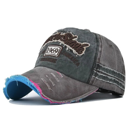 Men Woman's Baseball Caps Adjustable Casual Retro Embroidered 1969 Cotton Sun Hats Unisex Solid Color Outdoor Visor Fitted Hats
