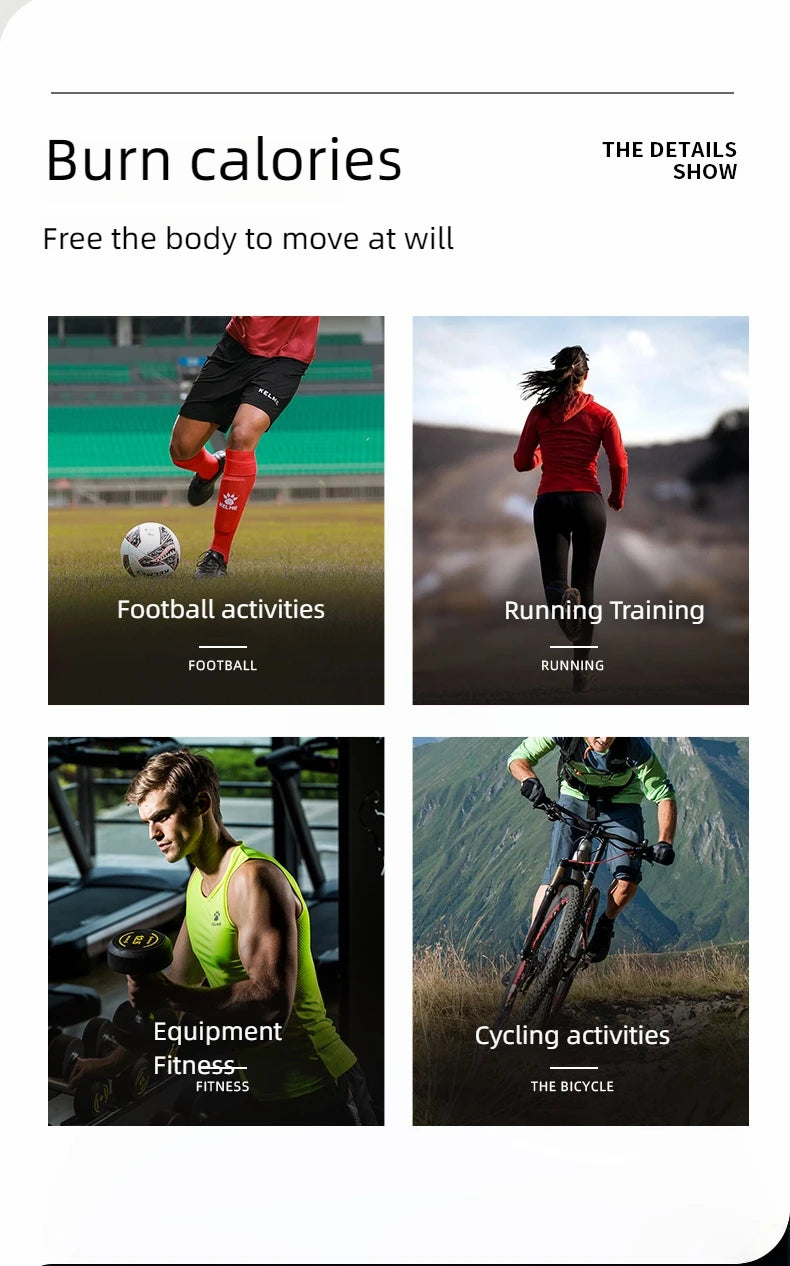 KELME football training pants men fall and winter running workout exercise pants breathable fleece lined skinny pants