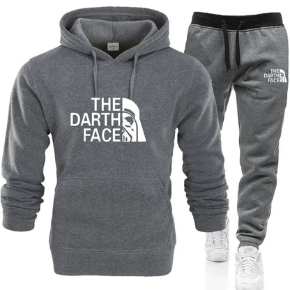 Casual Men's 2-Piece Set with Zipper Jacket and Sweatpants