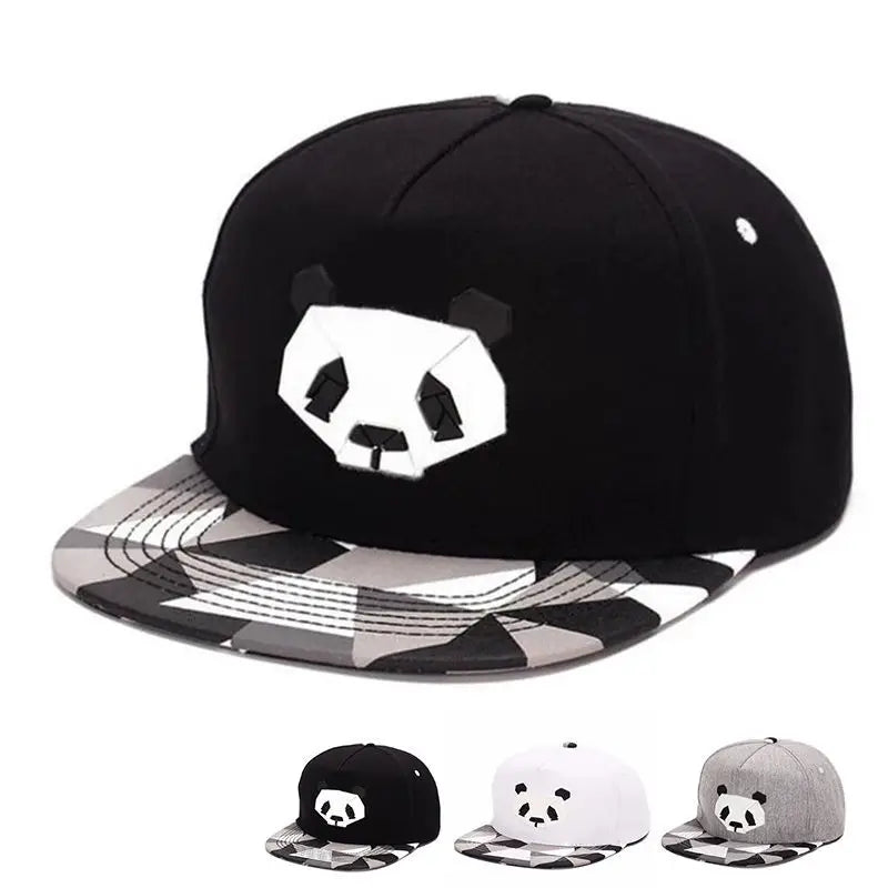 Fashion spring summer lovers baseball cap hip hop Street dance caps male Ms cute panda rubber snapback hats sports leisure hats