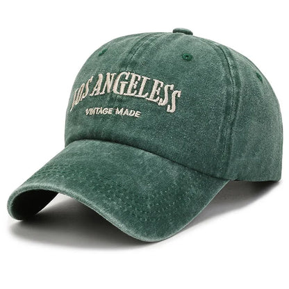 Fashion Casual Baseball Cap for Women Men Cotton Soft Top Hats Unisex Los Angeles Embroidery Snapback Hat Hiking Sunscreen Caps