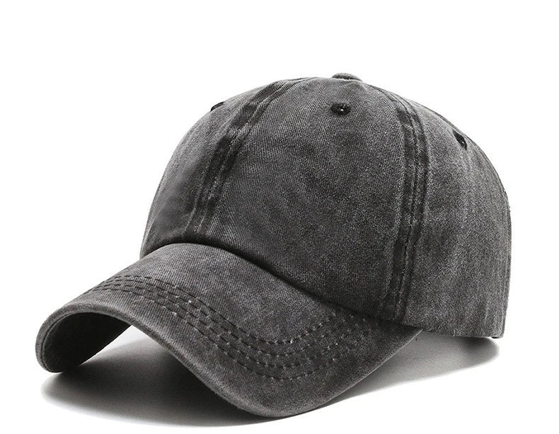 Four Seasons New Men's Bare Plate Washed Baseball Cap Outdoor Naked Travel Sunshade Sunscreen Hat Korean Street Trendy Hat