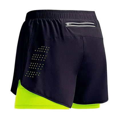 Men's Fitness Training Shorts Summer 2 In 1 Quick Dry