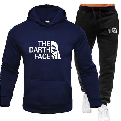 Casual Men's 2-Piece Set with Zipper Jacket and Sweatpants