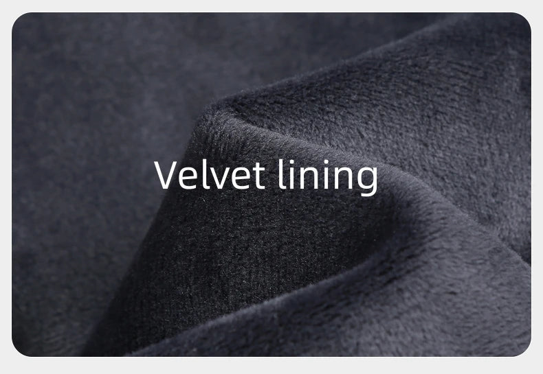Winter Men's Pants Wide Leg 75%Cotton Fabric Adding Velvet Inside Straight  Outdoor Solid Color Sweatpants Long Baggy Trousers