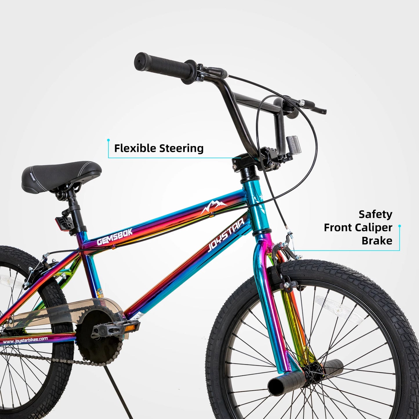 JOYSTAR 20 Inch Kids BMX Bike for Boys Girls Ages 7-12 Years, 20" Kids Bikes for Beginner,Dual Hand Brakes, 2 Pegs,