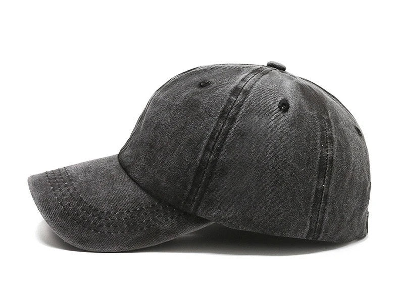 Four Seasons New Men's Bare Plate Washed Baseball Cap Outdoor Naked Travel Sunshade Sunscreen Hat Korean Street Trendy Hat