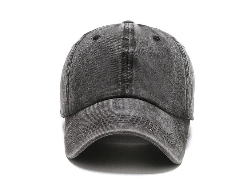 Four Seasons New Men's Bare Plate Washed Baseball Cap Outdoor Naked Travel Sunshade Sunscreen Hat Korean Street Trendy Hat
