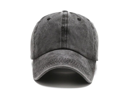 Four Seasons New Men's Bare Plate Washed Baseball Cap Outdoor Naked Travel Sunshade Sunscreen Hat Korean Street Trendy Hat