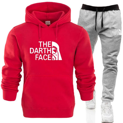 Casual Men's 2-Piece Set with Zipper Jacket and Sweatpants