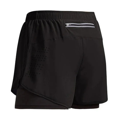 Men's Fitness Training Shorts Summer 2 In 1 Quick Dry