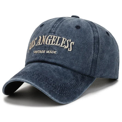 Fashion Casual Baseball Cap for Women Men Cotton Soft Top Hats Unisex Los Angeles Embroidery Snapback Hat Hiking Sunscreen Caps