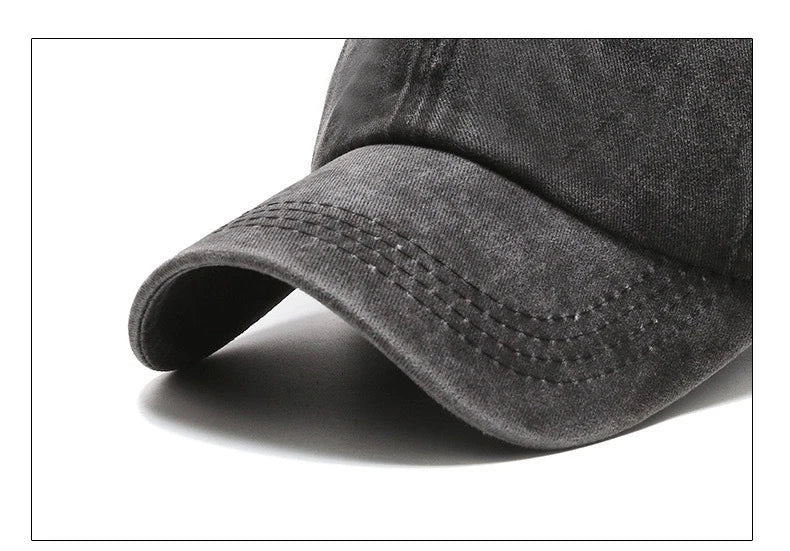 Four Seasons New Men's Bare Plate Washed Baseball Cap Outdoor Naked Travel Sunshade Sunscreen Hat Korean Street Trendy Hat
